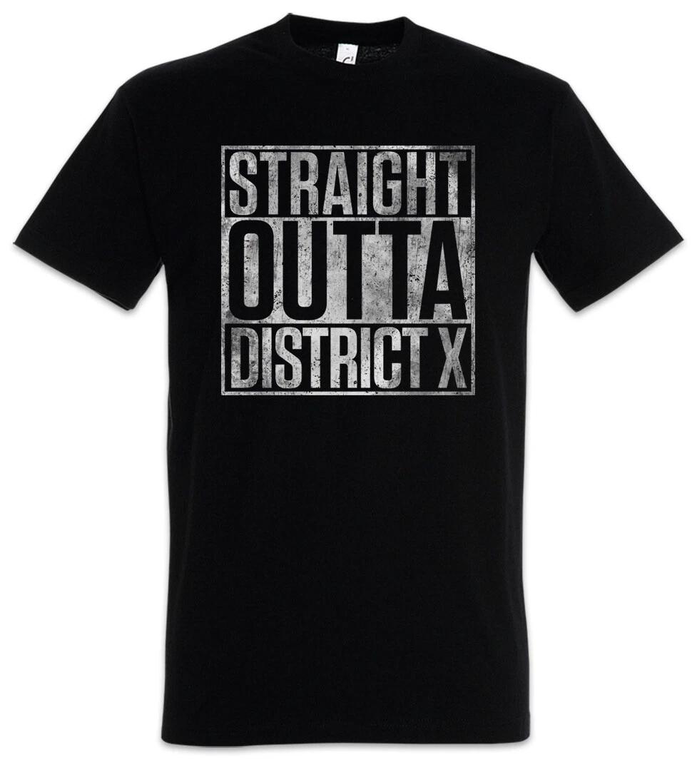 Straight Outta District X Mens T-Shirt New X Fun TV Series Men Show Series S