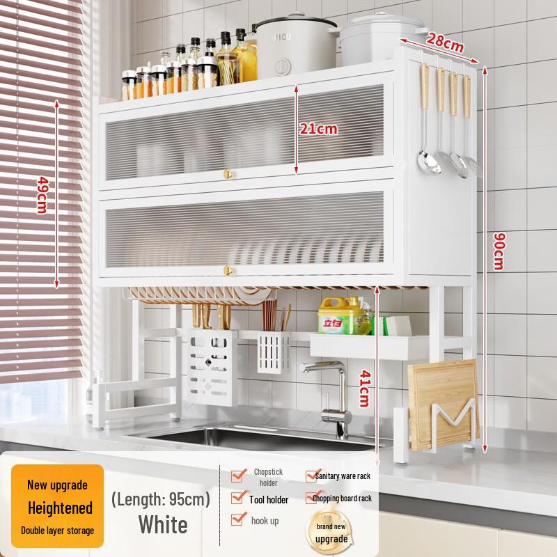 Nordic Style Foldable Double-Layer Dish Rack