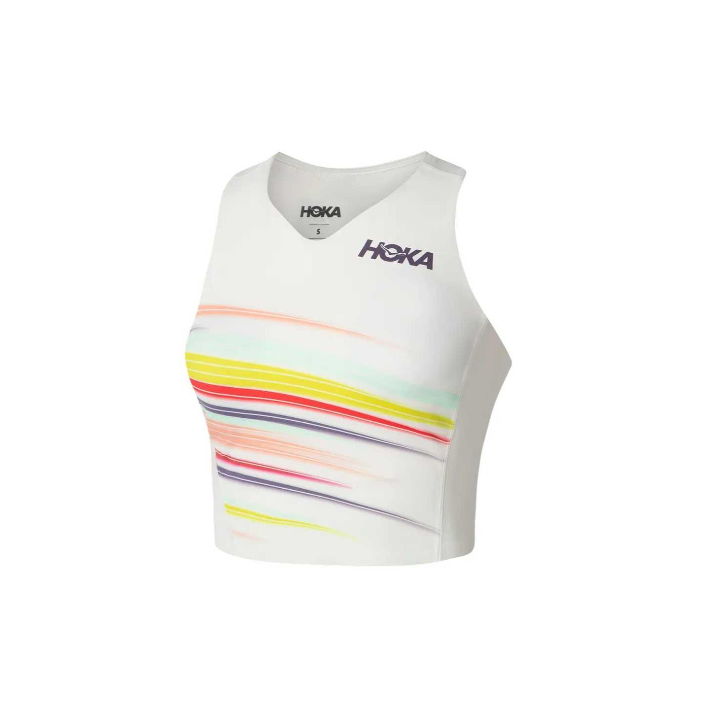 

HOKA ONE ONE Removable Striped Pullover Sports Bra Women underwear 1173534P-AFLR XS