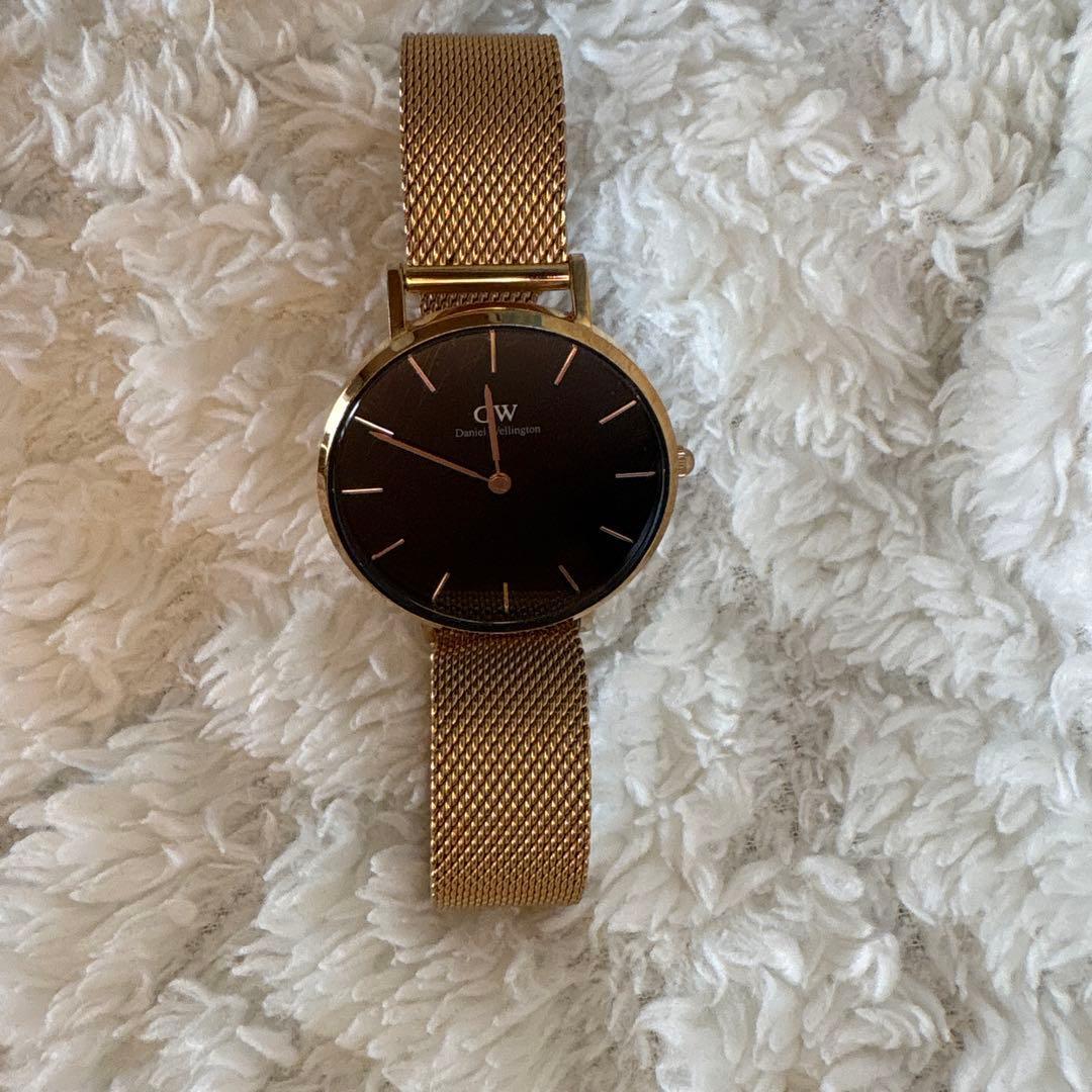 Used Daniel Wellington DW00100108 Gold Mesh Watch
