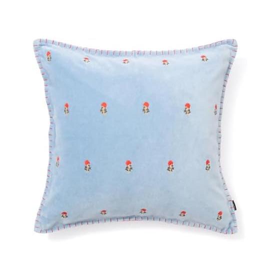 Francfranc EMB Flower Cushion Cover 45cm x 45cm Blue (A-020)