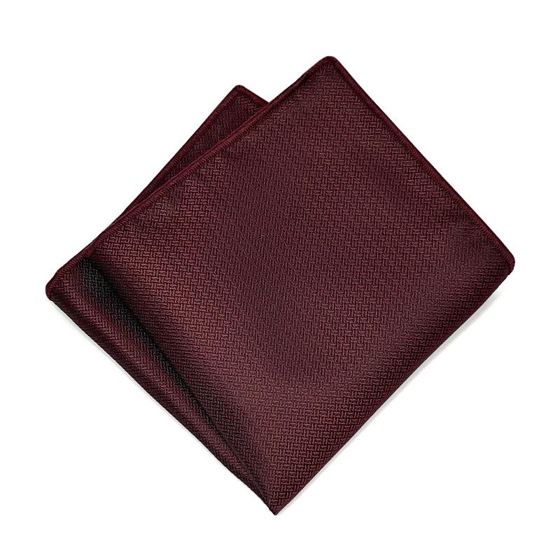 Dark Pattern Pocket Towel Trendy Man Gentleman Dress Business Wedding Suit Low-Key Elegant Single Plain Square Scarf 24*24Cm