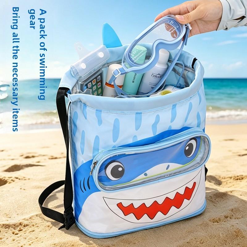Childrens Cartoon Waterproof Swimming Bag With Dry Wet Separation And Shoe Compartment For Beach And Travel