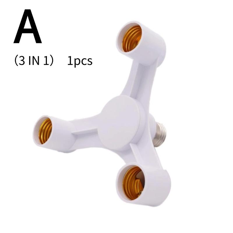 

3-in-1 E27 Socket Splitter Adapter E27 to E27 Bulb Holder Extender Bracket for Photography Studio Kitchen Restaurant Lighting