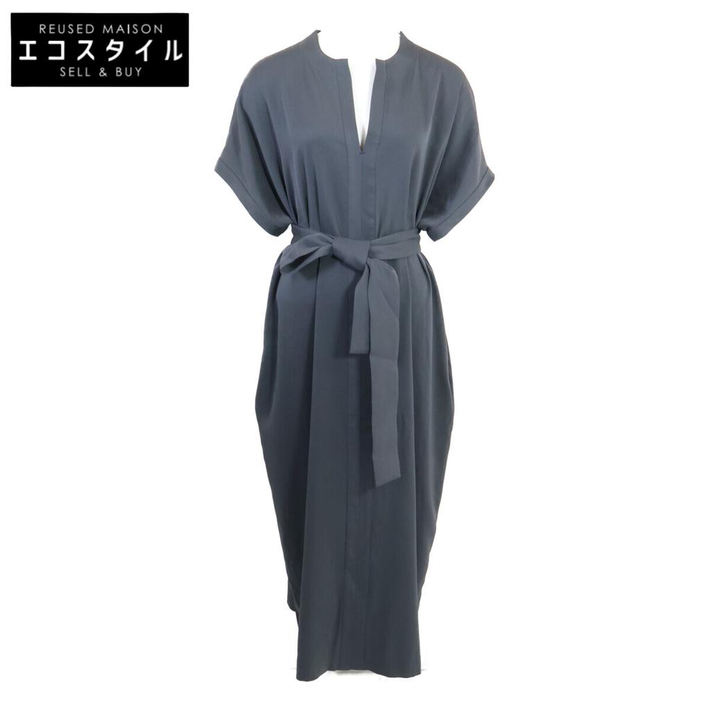 chaos [Excellent Condition/25 Stainless Steel] 451384 CR Lottie OP Belted Short Sleeve Dress F grayUsed