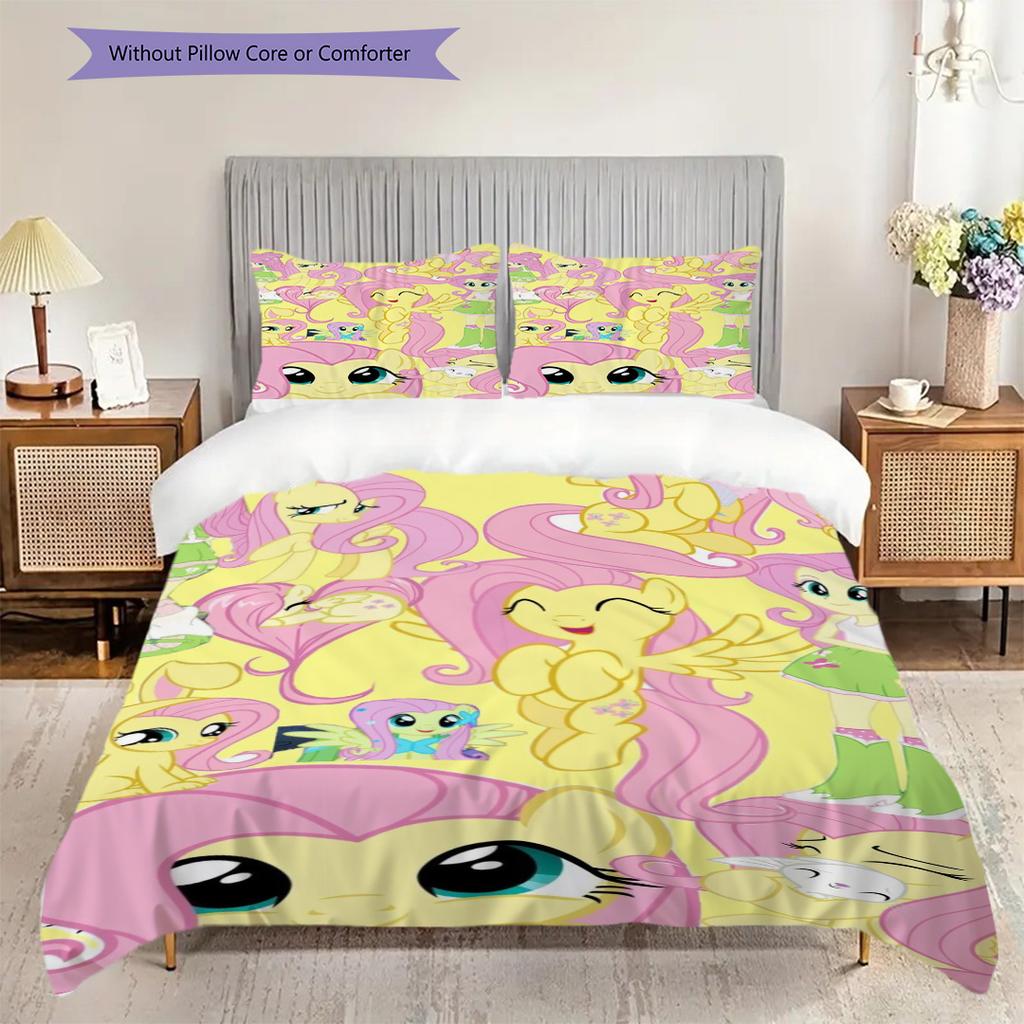 Rainbow Friends Magical Gathering Threepiece Set 1 Duvet Cover 2 Pillowcase Without Core Duvet Cover And Pillowcase Soft And Comfortable