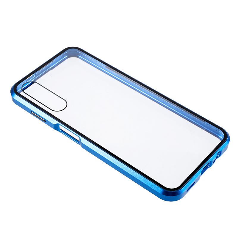 For Samsung Galaxy A14 5G/4G Double Side Tempered Glass Phone Case Magnetic Metal Frame Cover
