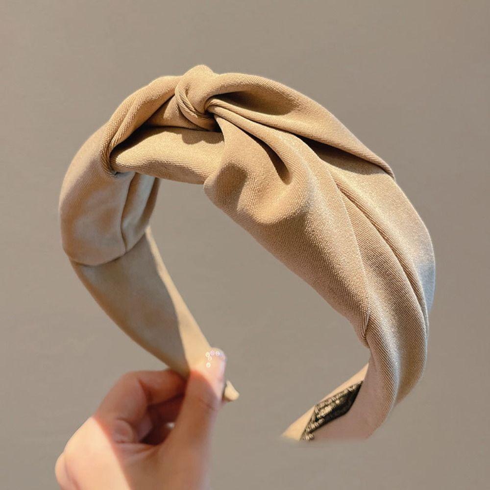 

Solid Hair Band Wide Side Braided Headband Fashion Hair Claw Girls Accessories