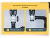 Wall-Mounted Anti-Odor Bathroom Sink Drain Set - Stainless Steel Basin Pipe and Horizontal Drainer.