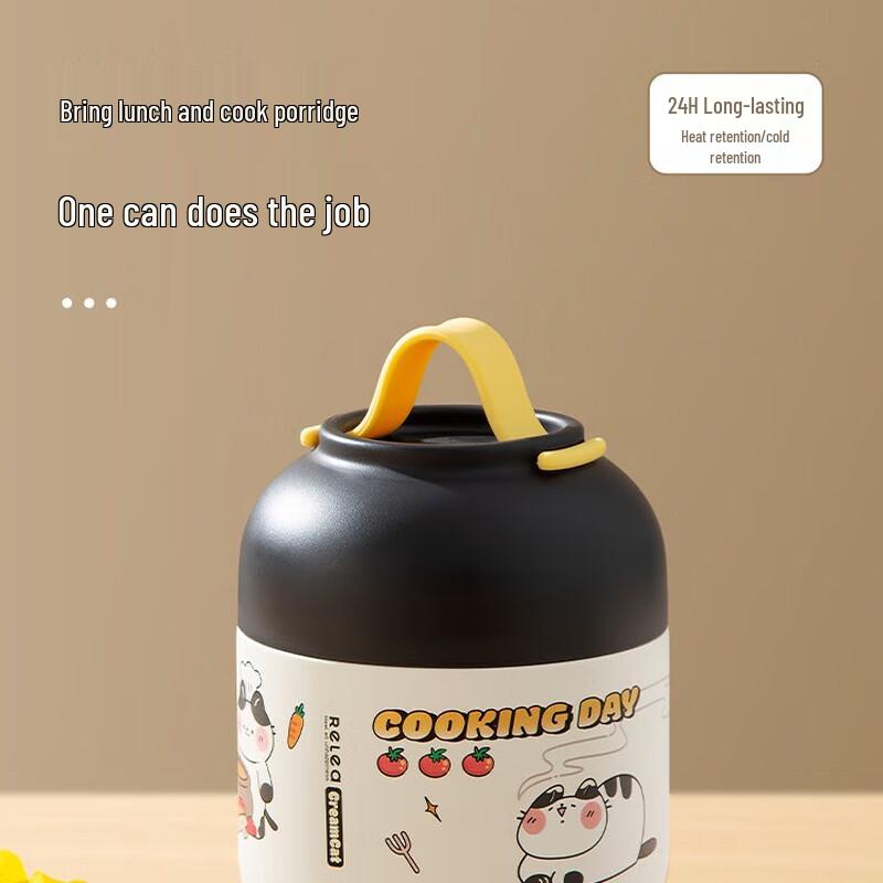 WUSWUS 500ML Portable Stainless Steel Thermal Food Jar