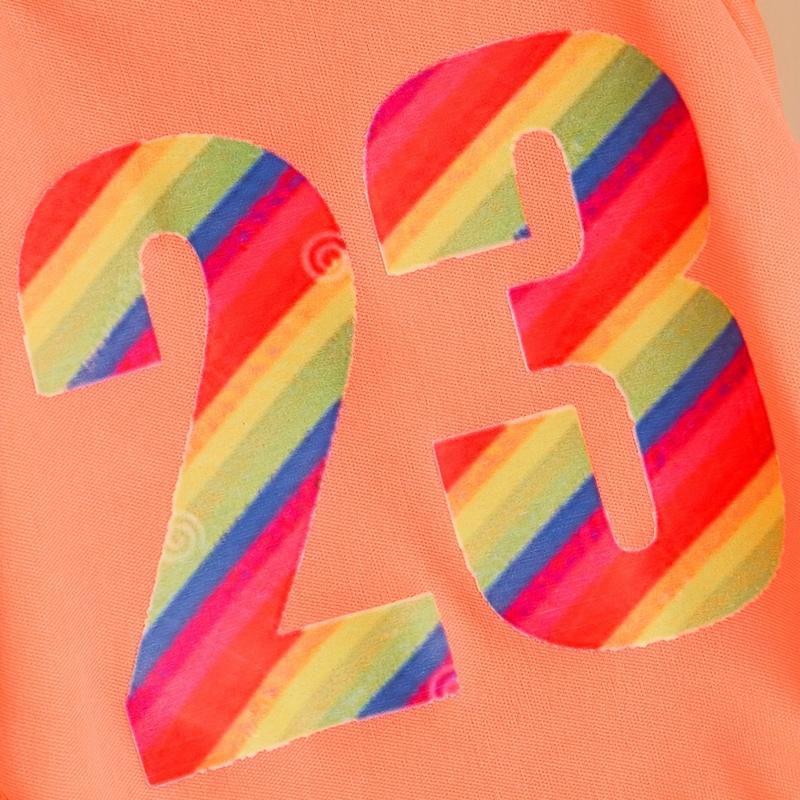 Pet clothes dog cat vest light, breathable and comfortable, clothes with prints, orange, simple, generous, fresh and cute, suita