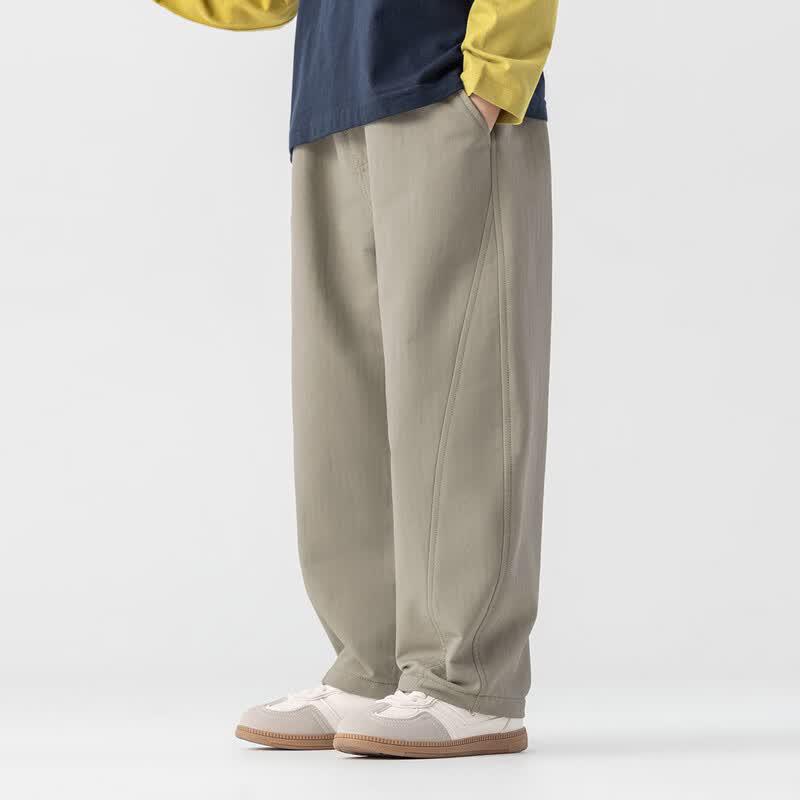 Pantaloni Lunghi Casual da Ragazzo a Gamba Dritta e Vestibilità Larga