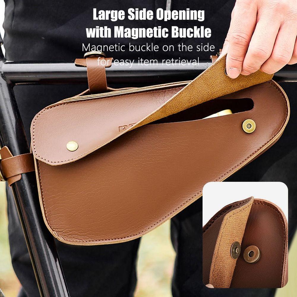 Durable Bike Triangle Bags Large Capacity Bike Acessories Bike Frame Storage Bag  for Phone Wallet