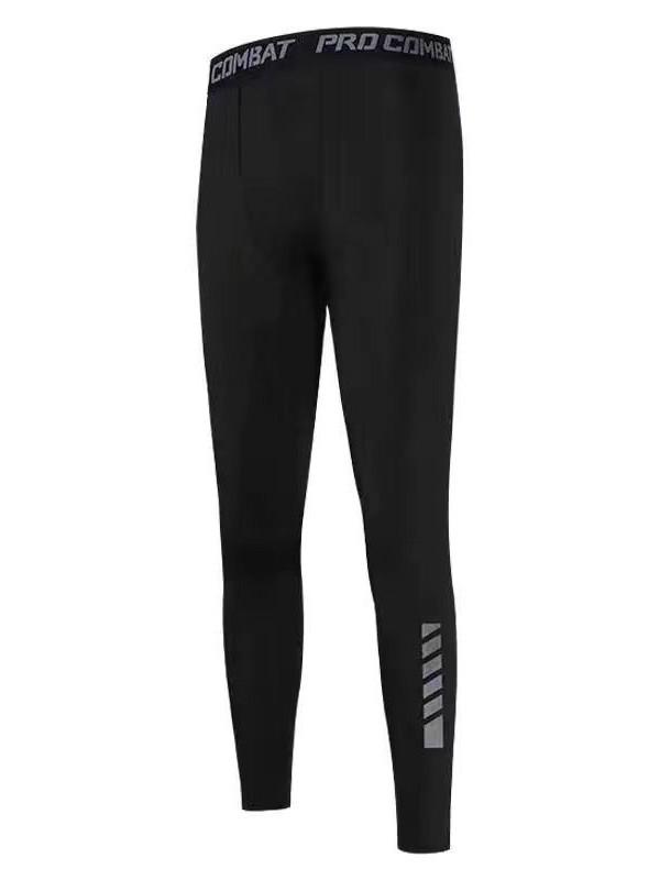 Men's Fleece-Lined Winter Leggings for Sports, Yoga, and Running - High-Elastic, Warm, and Ideal for Autumn/Winter Fitness.
