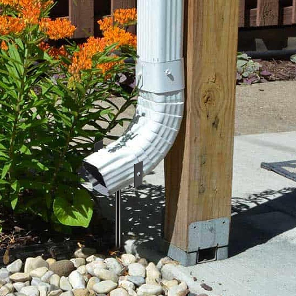 Rainwater Downspout Bracket 2 Pieces Gutter Downspout Extension Brackets Stable Stand Adjustable Accessories For Flood