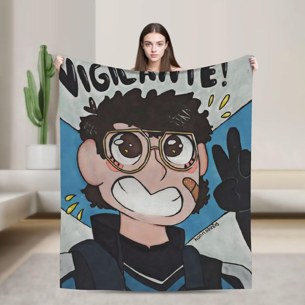 Vigilante peacemaker Super Warm Blanket Travel Plush Throw Blanket Print Home Decor Flannel Bedspread Sofa Bed Cover