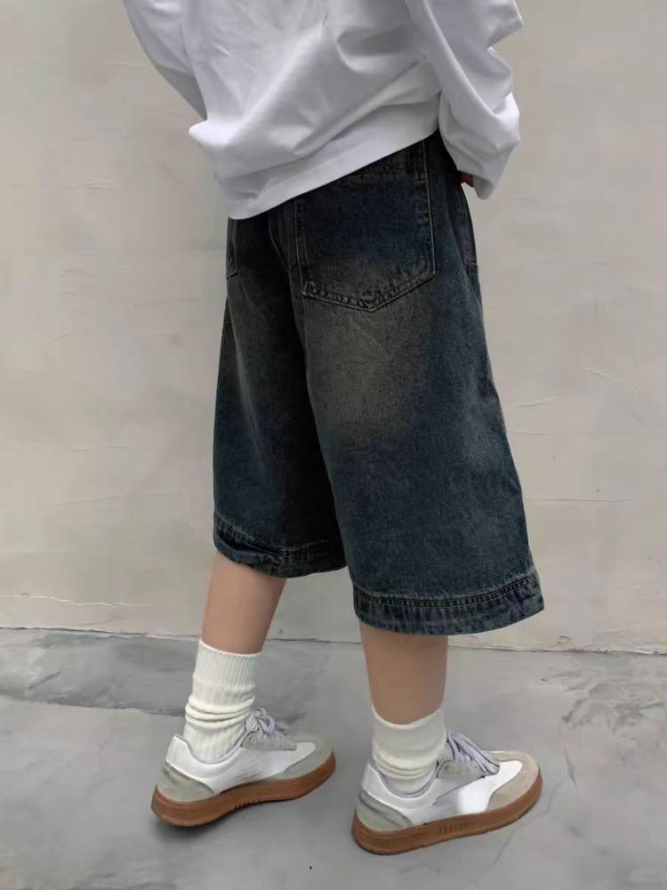 Short Mujer Vintage Jean Shorts Women 2024 New Bottoms Streetwear Fashion Casual Y2k Wide Leg Chic Pants Pantalones Cortos