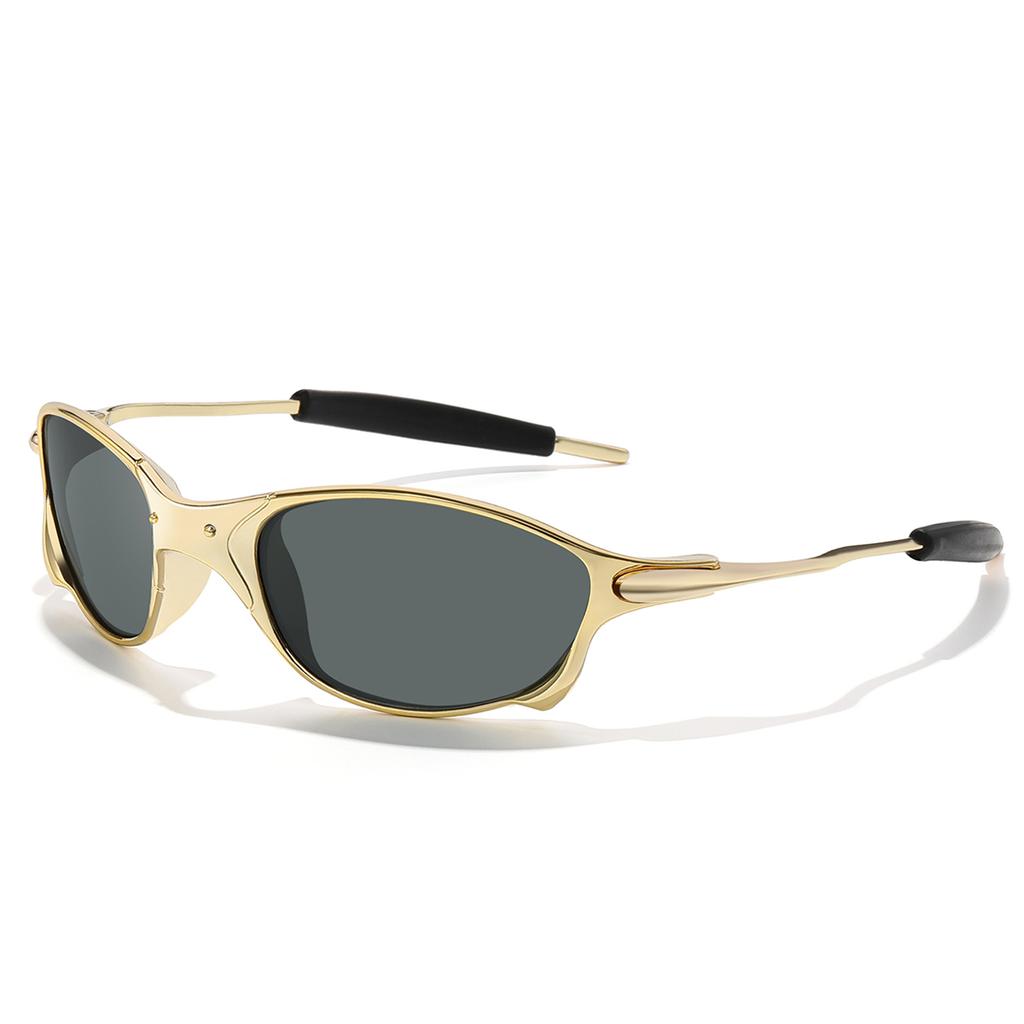 Men And Women Trendy Cycling Sunglasses Metal Shades With UV Protection for Outdoor Sports, Running, Hiking, Driving Travel