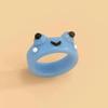Cute Smile Frog Rings For Women Girls Funny Personality Wholesale Cartoon Animal Chicken Frog Ring Fashion Jewelry Gifts