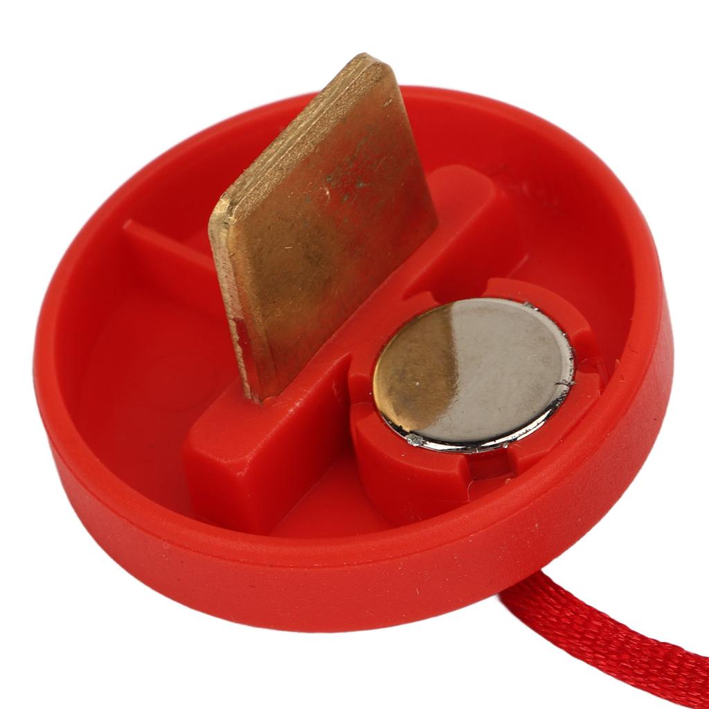 2PCS Running Machine Safety Switch Emergency Stop Magnet Treadmill Key with Circular Insert Red