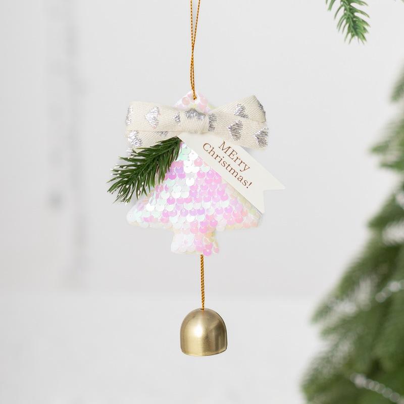 Christmas tree bell pendant New Year's bell hanging Christmas decoration doorbell hanging hanging wind chimes gifts navidad