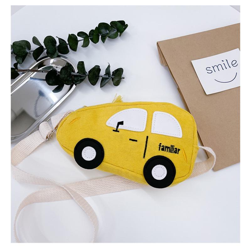 Autumn new cartoon cute flannel 3D car children's bag baby change accessories bag tide autumn and winter