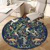 Birds of Paradise,Floral Nature Scene Chair Mat Round Rug Office Carpet, Machine Washable, Non Slip, Suitable for Living Rooms, Bedrooms