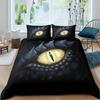Magical Dinosaur Bedding Set Fire Dragon Duvet Cover Set Jungle Animals Pattern Wildlife Style King Size Polyester Quilt Cover