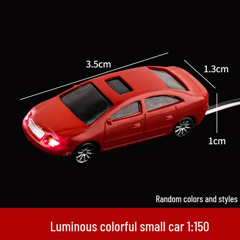 Multiscale DIY Colorful Plastic Model Cars for Sand Table