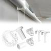 1Set Roller Blind Clutch Replacement Parts Roller Blind Clutch with Brackets and Bead Chain Shade Hardware Accessories