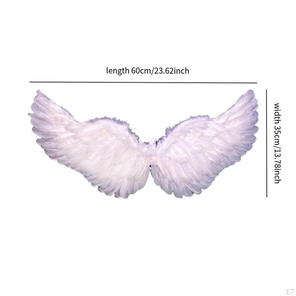 Angel Cosplay Wing Fancy Dress Feather Costume Accessory with Soft Material And Adjustable Shoulder