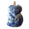 Blue Spot Jasper Fox Pendant + 3cm Chain
