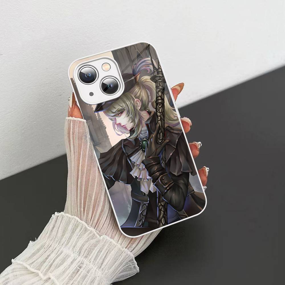 

Темный Охотник B-Bloodborne Игра Для IPhone 14 13 12 Mini 11 Pro XS Max X XR 14 Plus Закаленное Стекло Чехол iphone 14pro max