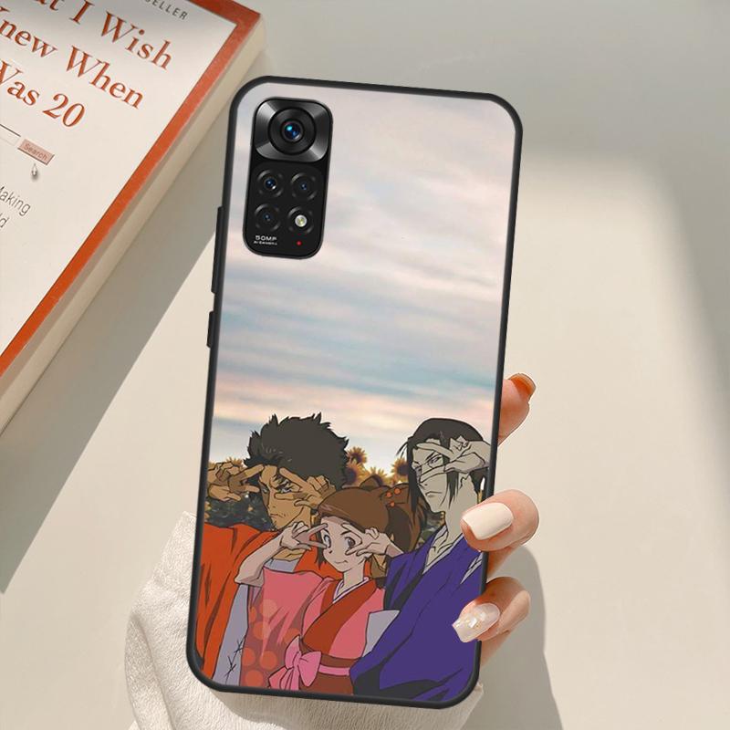 Anime Samurai Champloo Case For Xiaomi Redmi Note 11 10 9 8 Pro Note 11S 10S 9S 8T K50 K40 9A 9C 10A 10C Cover