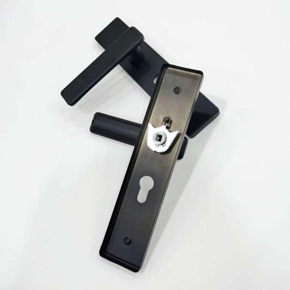 Silent Bearing Bedroom Door Lock Set With Handle For Wooden Doors, Manganese Steel Easy Install With Keys
