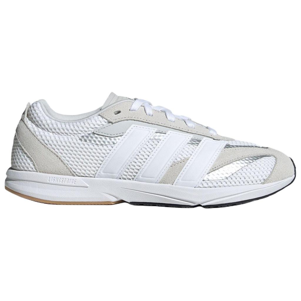 Adidas LIGHTBLAZE Abrasion Resistant Low Top Casual Running Shoes Women's Gray White Sneakers JS3197