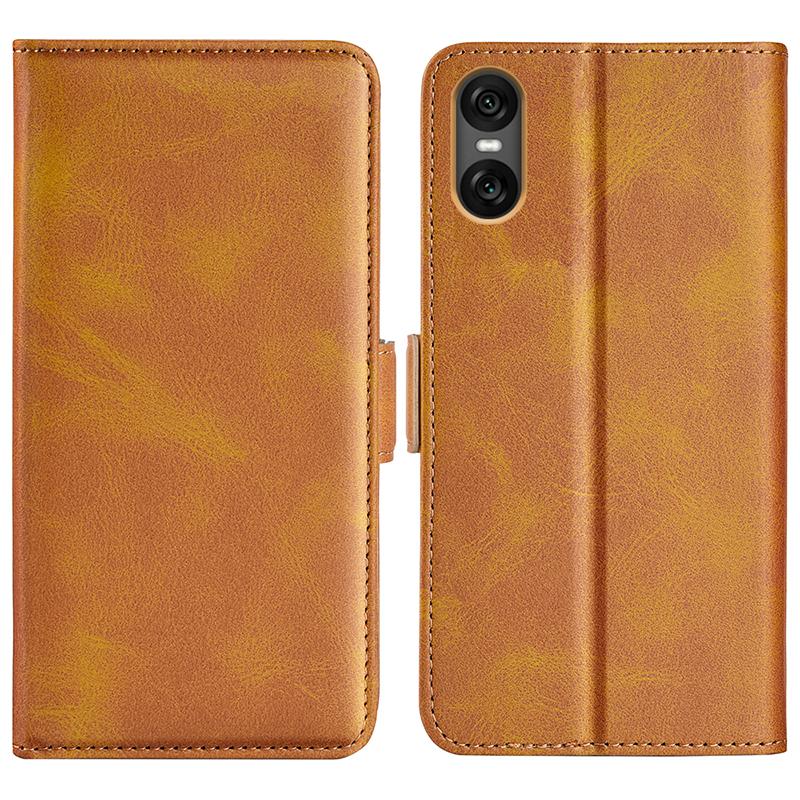 

For Sony Xperia 10 VI Mobile Phone Case Wholesale Leather Wallet Flip Cover Yellow
