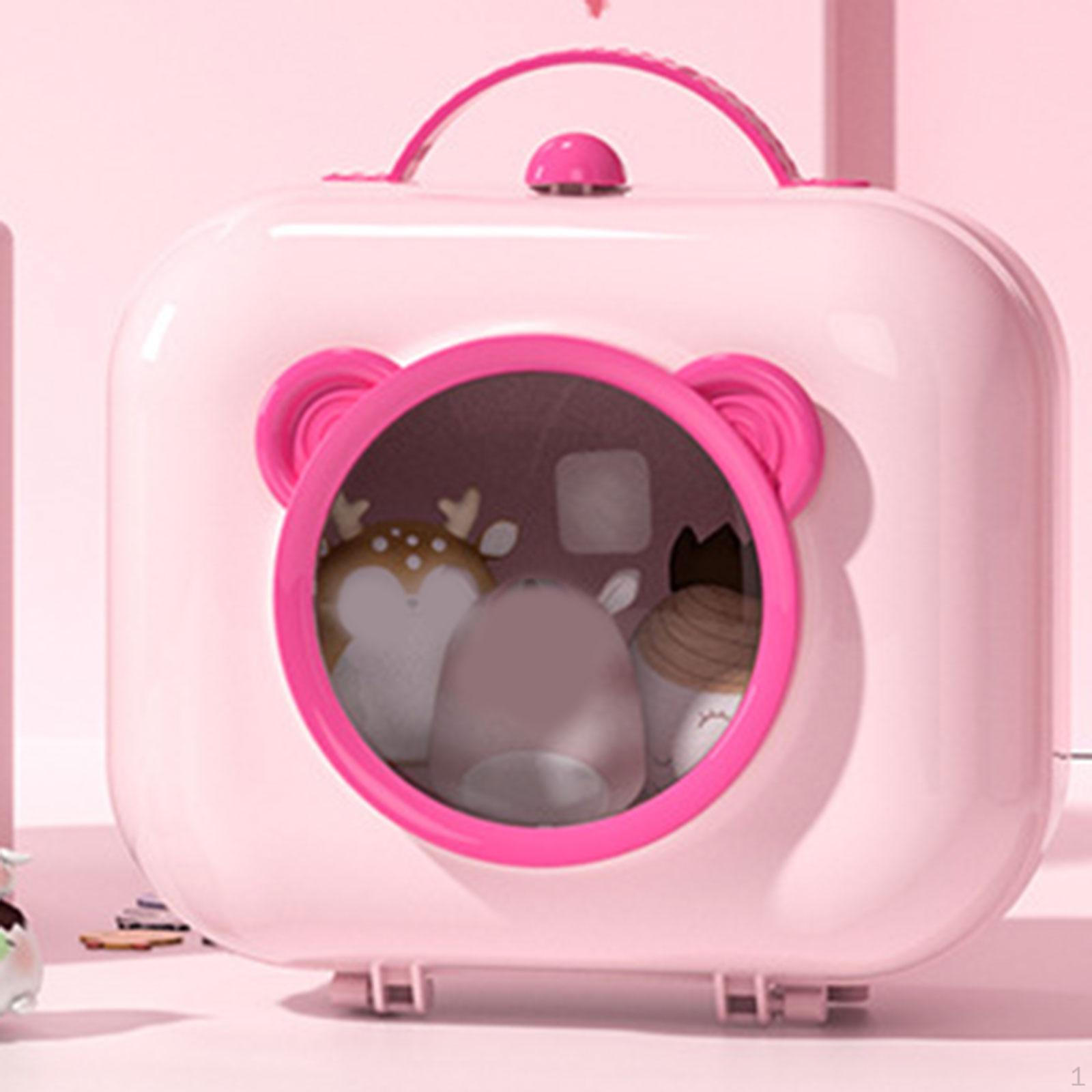 

Cosmetic Case Storage Cabinet Box, Hair Clips Container Jewelry Box Bear