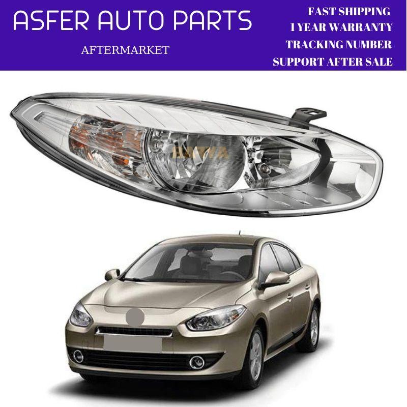 Motorized Headlight Left Right Set of 2 For Renault Fluence 2009-2012 OEM 260608656R 260105345R 260603523R