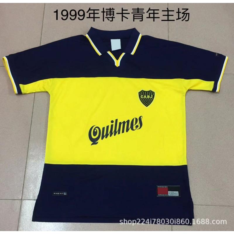 Boca Juniors Retro Fußball Trainings Trikots Heim Auswärts Vintage Fußball Trikots Herren Damen
