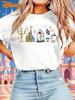 2026 Lato Disney Piękna i Bestia Graficzny T-shirt Mężczyźni Kobiety Moda Bawełna Jakość Codzienny Luźny Krótki Rękaw Klasyczny Unisex
