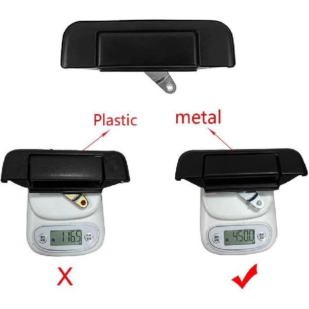 All Metal Tailgate Handle Compatible with Toyota Pickup 1989-1995 (Black)
