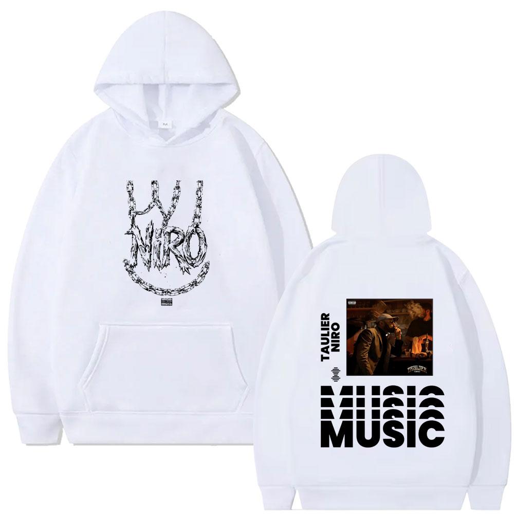 Rapper Niro Taulier Album Graphic Hoodie Men's Women's Rock Hooded Tracksuit Male Casual Fleece Pullover Hoodies