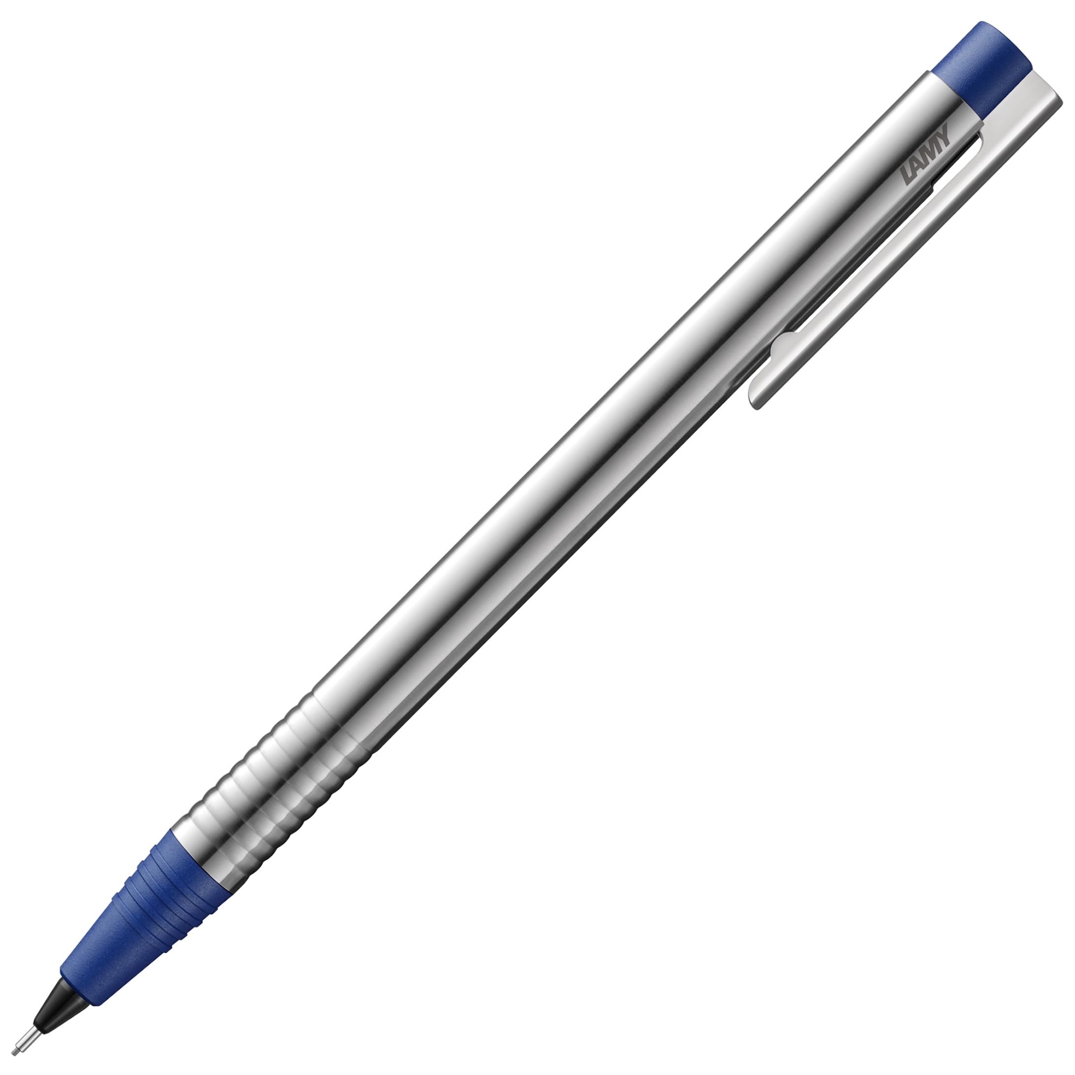 

LAMY logo matte blue pencil highly functional and timeless mechanical pencil made of durable stainless steel LAMY M 41 fine tip refill mm - - 0.5