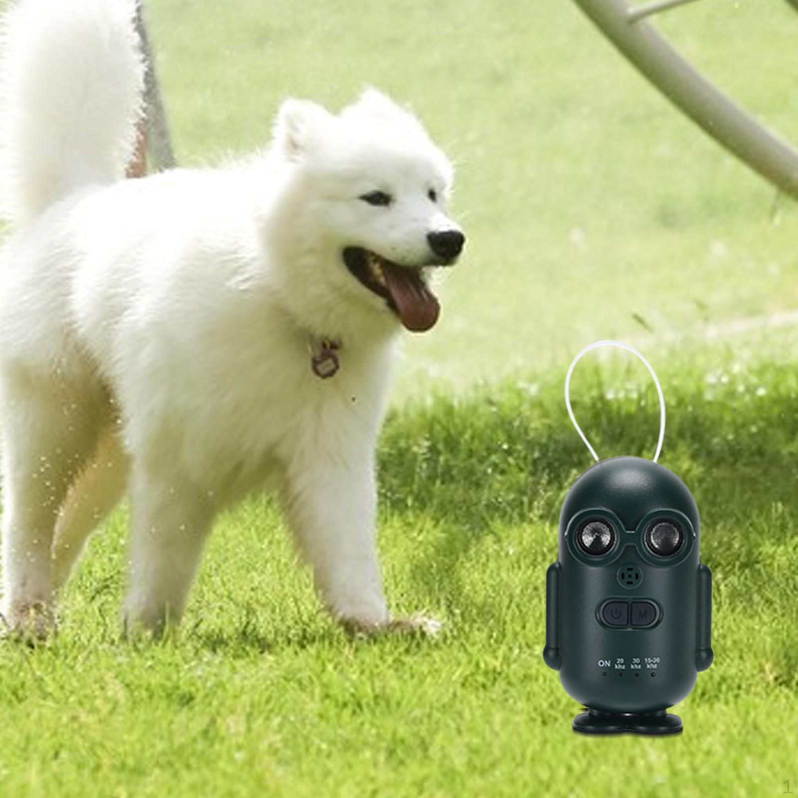 

Dog Anti Barking Device Small Dogs Training for Home Community Trips зелений