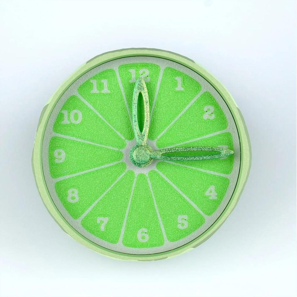 3D Printed Clock, Unique Fruit-Inspired Wall Clock, Modern Home Decor, Colorful And Stylish For Kitchen, Living Room & Offices