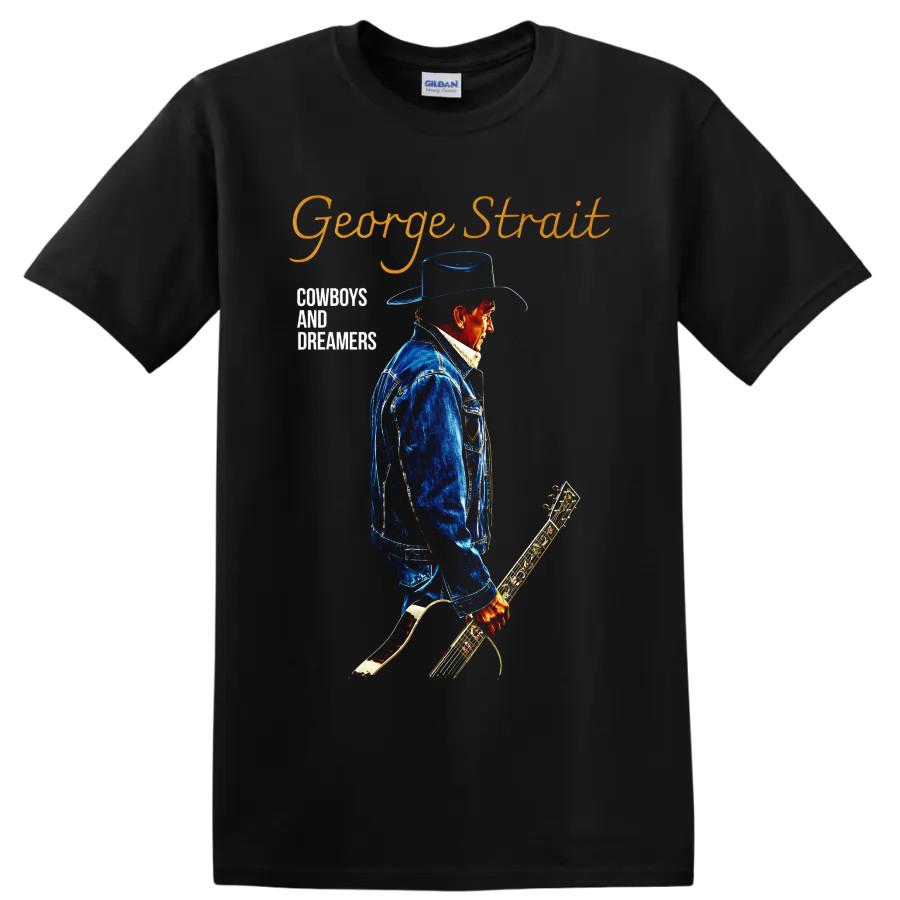 George Strait Country Singer T Shirt Cowboy Guitar Western Music Concert