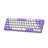 68 Keys Mechanical Keyboard with LED Backlit Blue   Wired Portable Gaming Keyboard