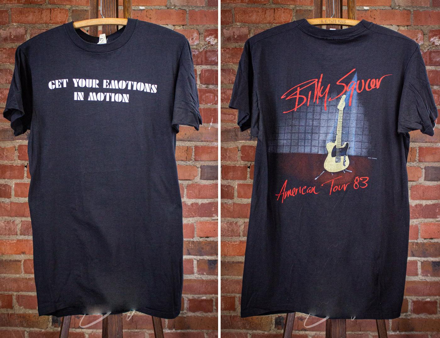 Vintage Styles Billy Squier Get Your Emotions in Motion Concert T Shirt 1983 XXXL
