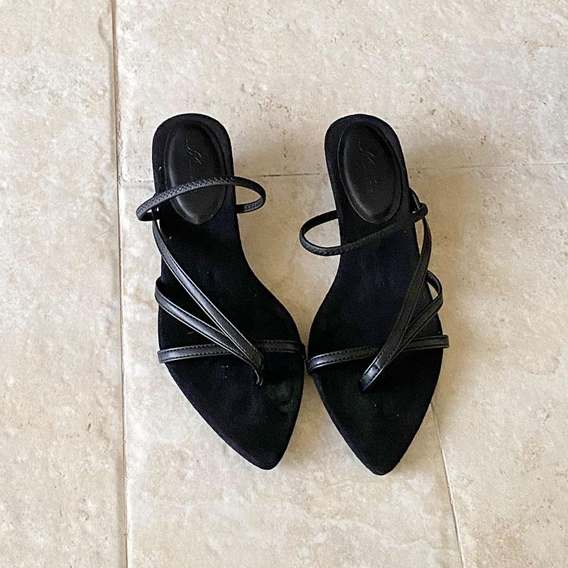 

Мода Мода Остроносые Женские Шлепанцы-Слайды на Низком Каблуке Обувь Женские Шлепанцы Весна Лето Женские Шлепанцы на Каблуке Сандалии Туфли-Лодочки 35 чёрный